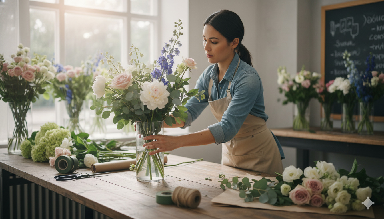 Flower Arranging Process